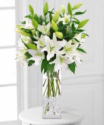 Winter White Lilies from Clifford's where roses are our specialty