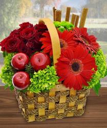 Apple Cinnamon Basket from Clifford's where roses are our specialty