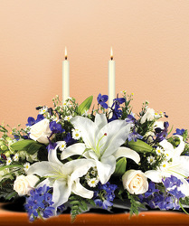 Hanukkah Lights Centerpiece from Clifford's where roses are our specialty