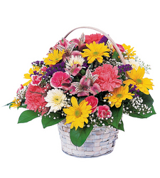 Spring Basket from Clifford's where roses are our specialty