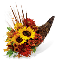 THANKSGIVING CORNUCOPIA from Clifford's where roses are our specialty