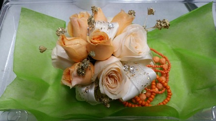 Corsage from Clifford's where roses are our specialty