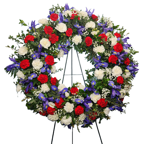 Presidents Memorial Wreath from Clifford's where roses are our specialty