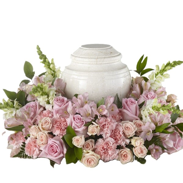 Blooms of Hope Cremation Adornment from Clifford's where roses are our specialty