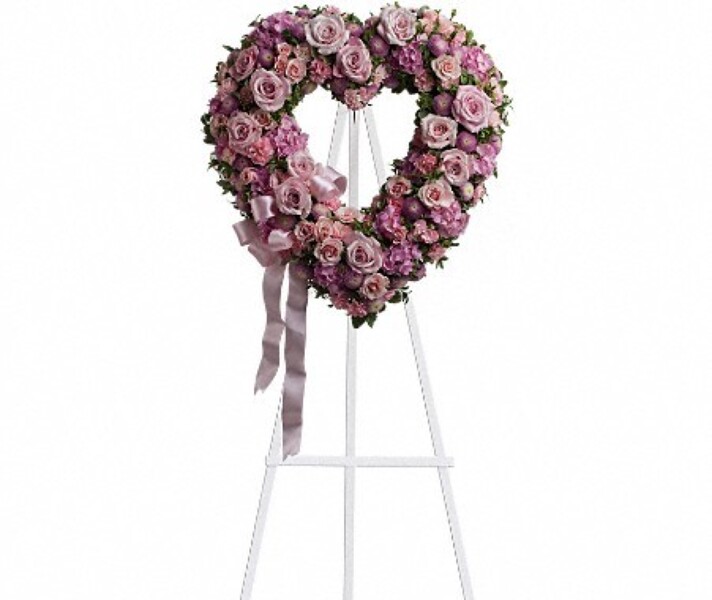 Rose Garden Heart from Clifford's where roses are our specialty