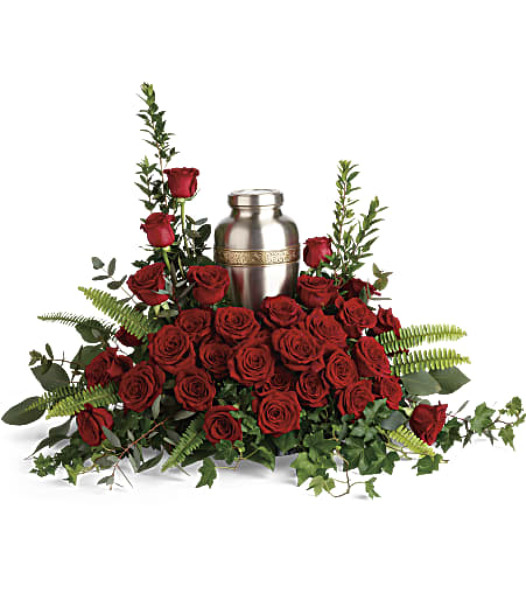 Forever In Our Hearts Cremation Tribute from Clifford's where roses are our specialty