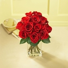 1 Dozen Red Roses with Vase