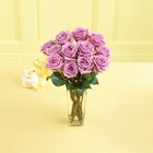 One Dozen Lavendar Roses with Vase