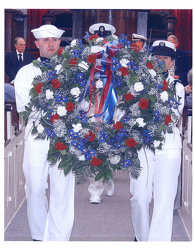 Patriotic Funeral Wreath 