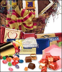Chocolate & Candy Gift Basket from Clifford's where roses are our specialty