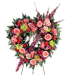 FTD Eternal Rest Open Heart from Clifford's where roses are our specialty