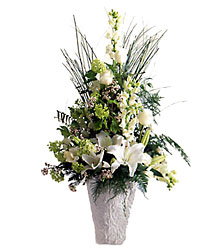 Weeping Lilies Arrangement from Clifford's where roses are our specialty
