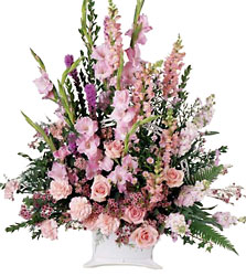 Peaceful Memories Arrangement from Clifford's where roses are our specialty