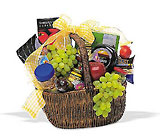 Gourmet Picnic Basket from Clifford's where roses are our specialty