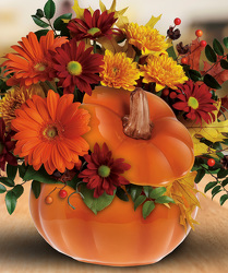 Country Pumpkin from Clifford's where roses are our specialty