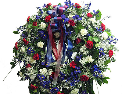 John Qunicy Adams wreath by Clifford's in Quincy, MA