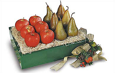Bosc Pears & Fuji Apples from Clifford's where roses are our specialty