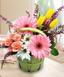 Country Easter Basket from Clifford's where roses are our specialty