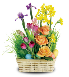 Egg Hunt Basket from Clifford's where roses are our specialty