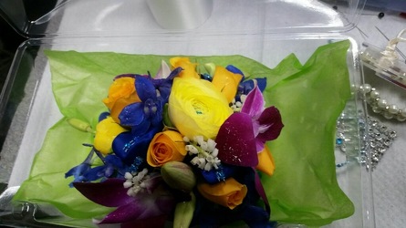 Corsage from Clifford's where roses are our specialty