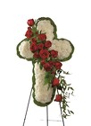 Floral Cross from Clifford's where roses are our specialty