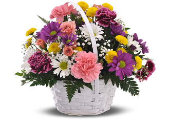 Sunshine Spring Basket from Clifford's where roses are our specialty