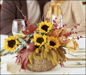 FTD Autumn Harvest Centerpiece from Clifford's where roses are our specialty
