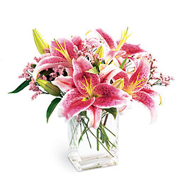  Pink Lily Bouquet from Clifford's where roses are our specialty