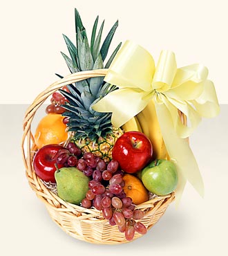 Fruit Basket from Clifford's where roses are our specialty