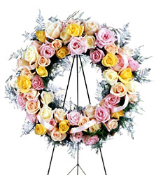 FTD Vibrant Sympathy Wreath from Clifford's where roses are our specialty