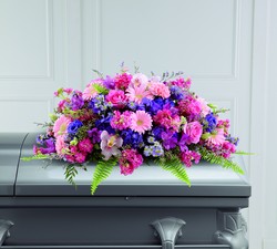 The Glorious Garden Casket Spray from Clifford's where roses are our specialty