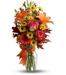 BURST OF AUTUMN from Clifford's where roses are our specialty