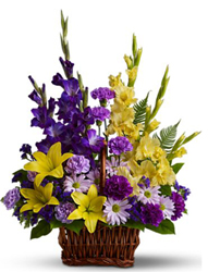 Basket of Memories from Clifford's where roses are our specialty