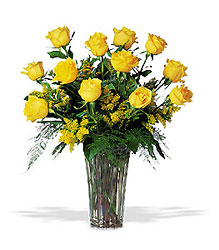 A Dozen Yellow Roses from Clifford's where roses are our specialty